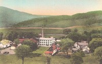 Bridgewater, Vermont, USA - Birdseye view
