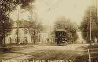 Brockport, New York, USA - B.L.&R. Trolley Car - State St., Brockport, N.Y., 1910
