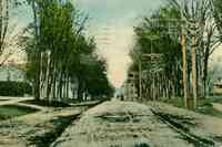 Brockport, New York, USA - Lake Ave. looking North, from Brockport, N.Y., 1911
