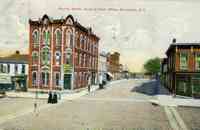 Brockport, New York, USA - Market Street, showing Post Office