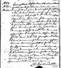 Geneviève NORMANDIN - 1834 marriage