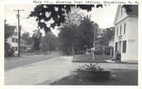 Brookline, New Hampshire, USA - Main St., showing Post Office