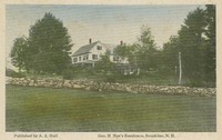 Brookline, New Hampshire, USA - Geo. H Nye's Residence