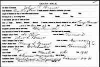 John Paul BROWE - Vermont State Archives and Records Administration; Montpelier, Vermont; Vermont Death Records, 1909-2008