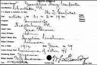 Josephine Mary BROWE - Vermont State Archives and Records Administration; Montpelier, Vermont; Vermont Death Records, 1909-2008