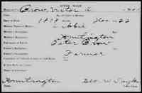 Victor Amos BROWE (BREAULT) - Birth Vermont, Vital Records, 1760-1954