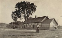 Woodstock, Maine, USA - Depot and Square, Byant Pond, Me.
