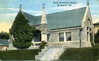 Bucksport, Maine, USA - Buck Memorial Library, 1923