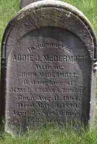 Adeline Josephine "Addie" BUDLONG - Grave