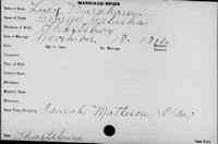 George GALUSHA - 1810 marriage
