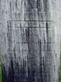 Sarah BURT - Grave