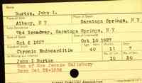 John I., 3Rd. BURTON - Cemetery record