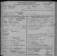 James J CALLAHAN - Death certificate