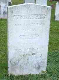 Fairchild CAMP - Grave