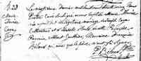 Marie-Thérèse CAYA - Baptism Naissance: 22 FEB 1835, St-Francois-du-Lac, Yamaska, QC Baptême: 22 FEB 1835, St-Francois-du-Lac, Yamaska, QC Par/mar: Albert Gauthier et