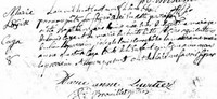Marie-Louise CAYA - Baptism Naissance: 1 APR 1809, St-Francois-du-Lac, Yamaska, QC Baptême: 2 APR 1809, St-Francois-du-Lac, Yamaska, QC Par/mar: Joseph-Louis Courchê