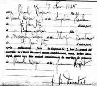Rose Gertrude LECLAIR - 1925 marriage