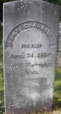 Ivory CHADBOURNE - Grave