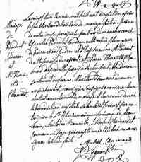 Prudent GENDRON - 1821 marriage