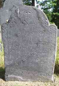 Mary CHANDLER - Grave Inscription: Here Lies Buried The Body of Mrs Mary Heald Wife of Lieut. John Heald Who Died August ye 14 1759 In ye 88 year of Her A