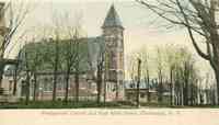 Chateaugay, New York, USA - Presbyterian Church and East Main Street