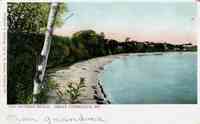 Chebeague Island, Maine, USA - The Bathing Beach, 1906