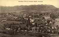 Chester, Vermont, USA - Birdseye View of Chester Depot