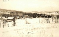 Chester, Vermont, USA - Winter view of Chester, Vt.