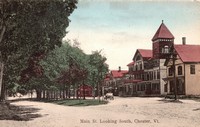 Chester, Vermont, USA - Main St. Looking South, Chester, Vt.