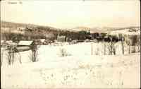 Chester, Vermont, USA - Snowy scene from Chester, Vt.