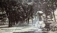 Chester, Vermont, USA - Walk and Soldier's Memorial