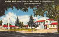 Chico, California, USA - Willard Motel, Shasta Highway (U.S. 99E) 1 Mile No. of City LImits, Chico, Cal. 
