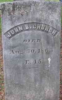 John B CHURCH - Grave