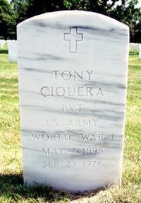 Antonio (Orazio) (Tony) CIQUERA - Grave