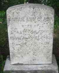 Sarah A. CLAPP - Grave