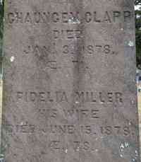 Chauncey CLAPP - Grave