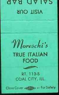 Coal City, Illinois, USA - Moreschi's True Italian Food