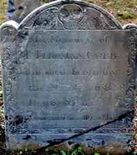 Thomas COBB - Grave Inscription: In Memory of Mr THOMAS COBB who died February the 9th 1768 AE 76 Years