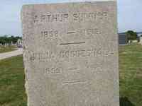 Julia COGGESHALL - Grave - Pocasset Hill Cemetery, Tiverton, Rhode Island