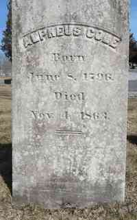 Alpheus COLE - Grave