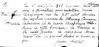 Marie Magdeleine COMEAU - Baptism