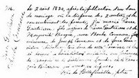 Barbe COMEAU - 1824 marriage