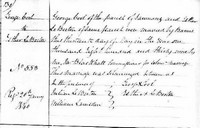 George COOL - 1839 marriage