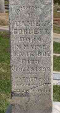 Daniel Dewey CORBETT - Grave