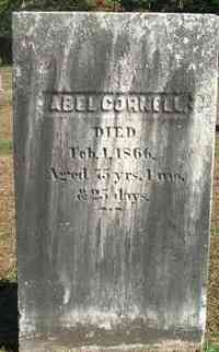 Abel CORNELL - Grave