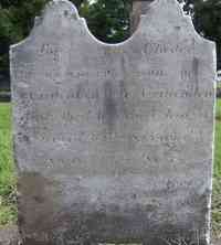 Chester CRITTENDEN - Grave Chester son of E. Crittenden died Jan. 31, 1825 aged 44 years.