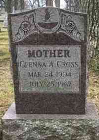 Glenna Athena CROSS - Grave