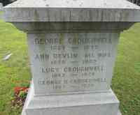 George CROUGHAL (CROCKWELL) (CROUGHWELL) - Grave - Thanks to Dan Filiault and Shawn Callaghan