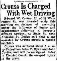 Edward Warren CROUSS - The Springfield Union Springfield, Massachusetts Thursday, February 19, 1953