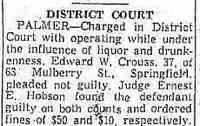 Edward Warren CROUSS - The Springfield Union Springfield, Massachusetts Wednesday, August 6, 1958